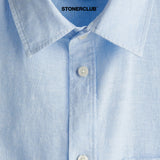 SKY BLUE LINEN SHIRT