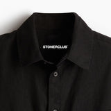BLACK LINEN SHIRT