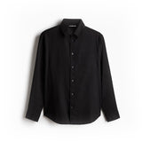 BLACK LINEN SHIRT