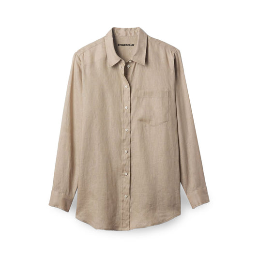 BEIGE LINEN SHIRT