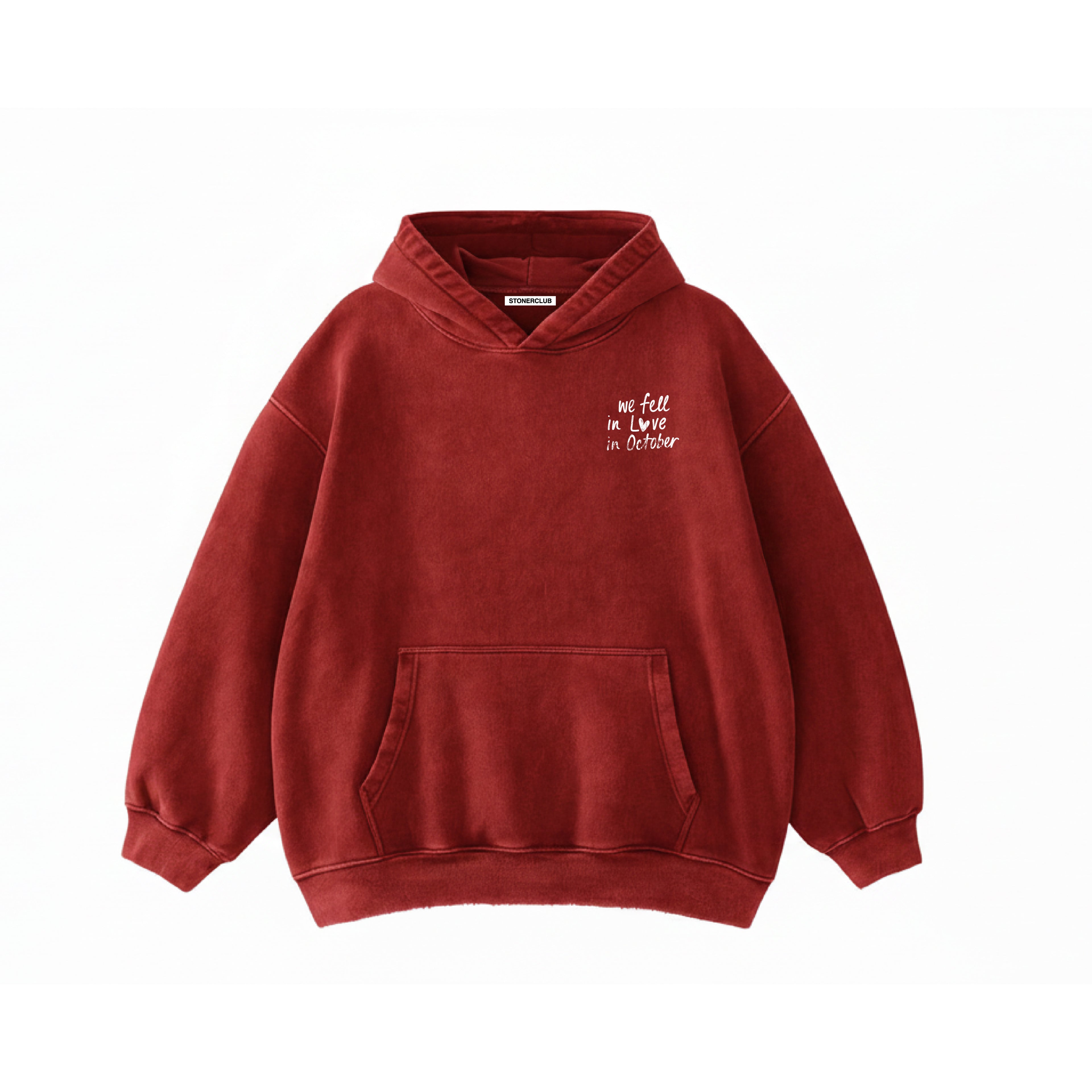 FALL IN LOVE-ACID WASH HOODIE
