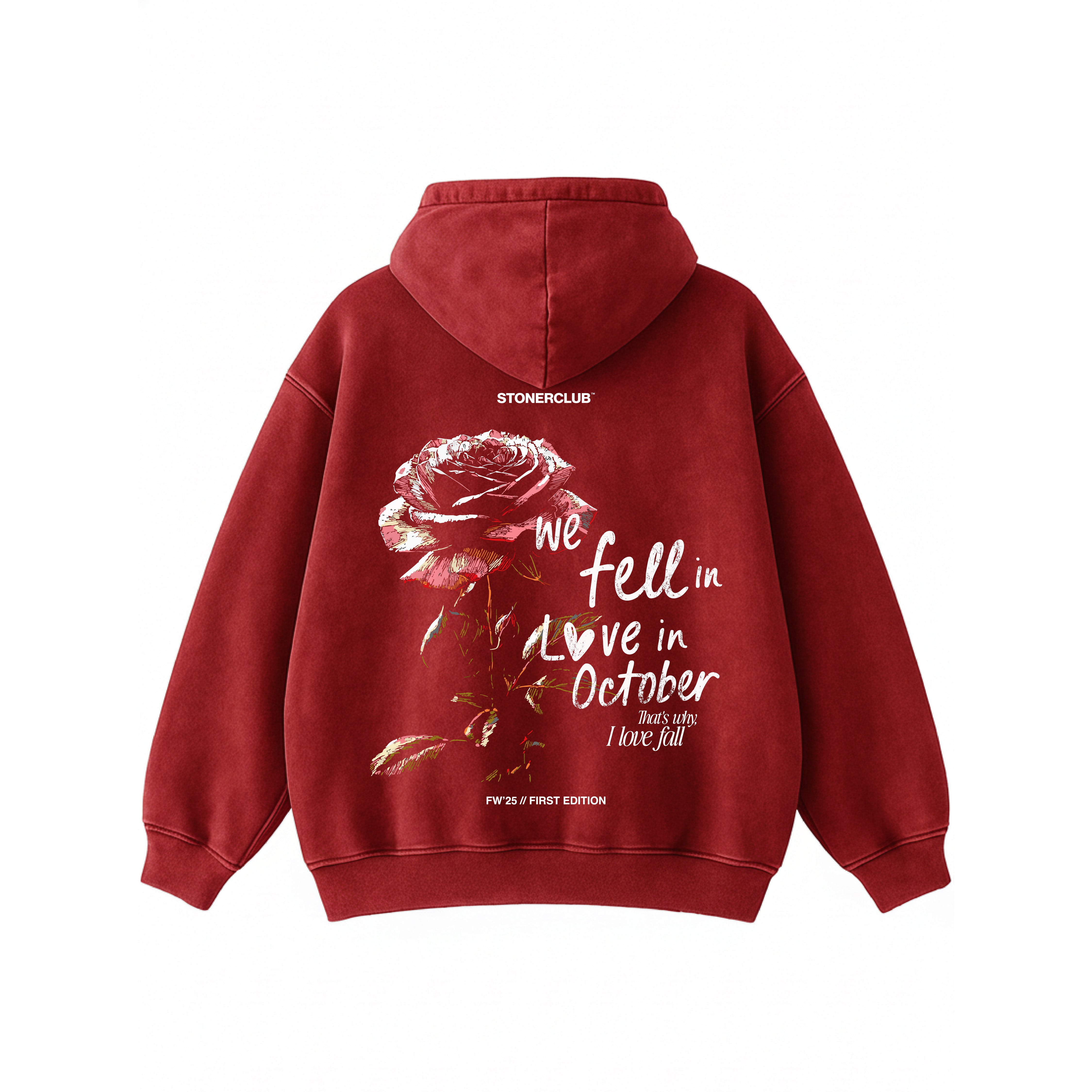 FALL IN LOVE-ACID WASH HOODIE