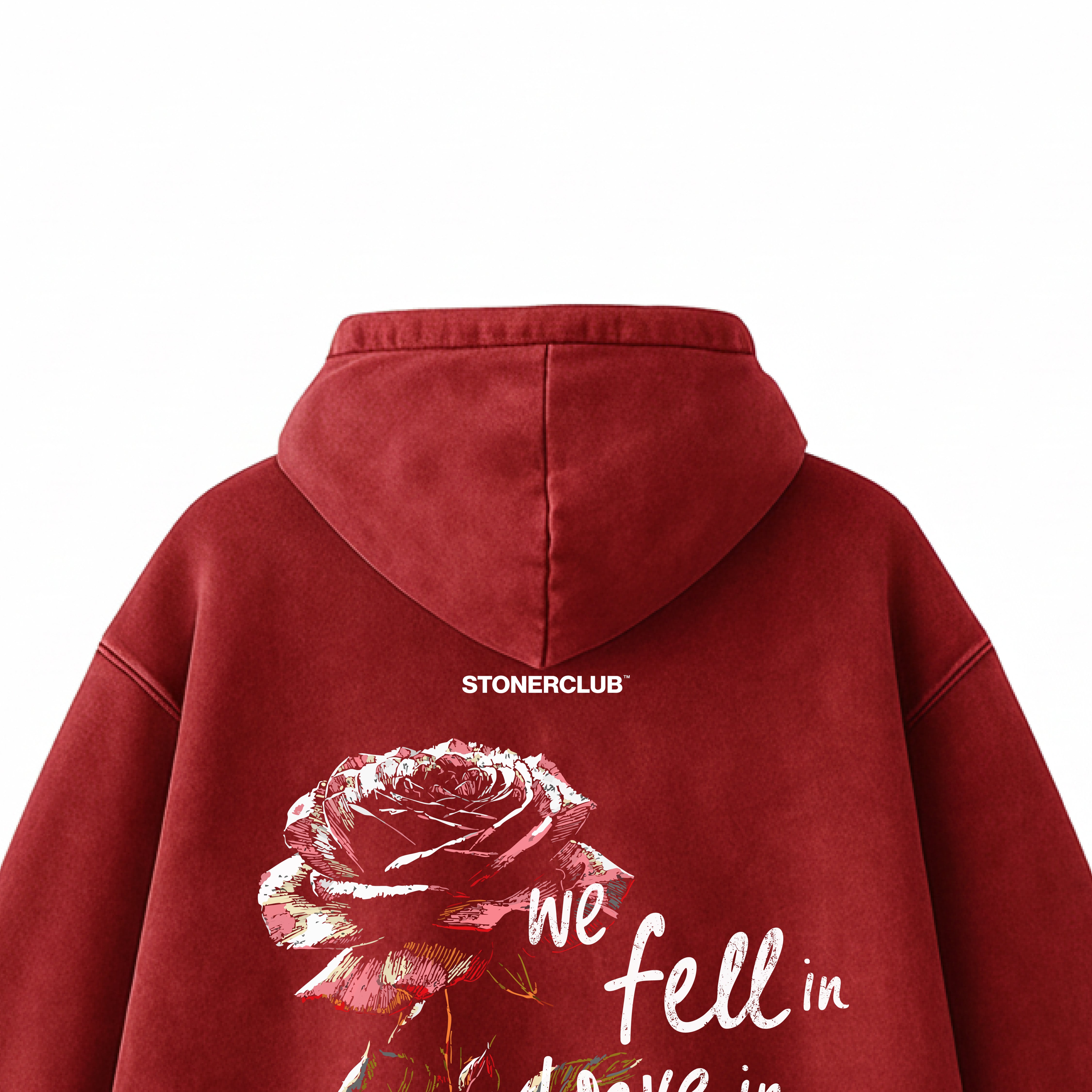 FALL IN LOVE-ACID WASH HOODIE