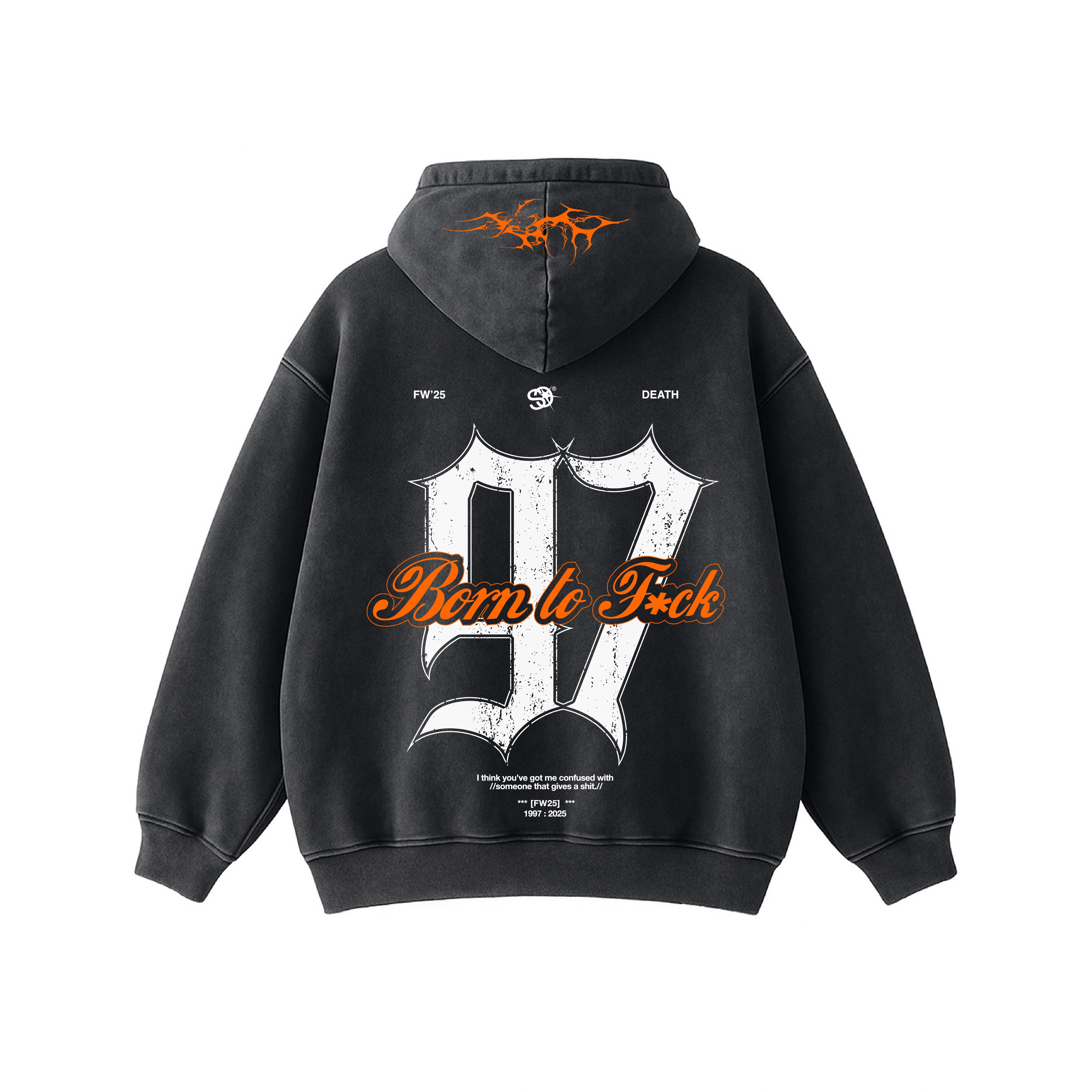 BORN ’97 ACID WASH HOODIE