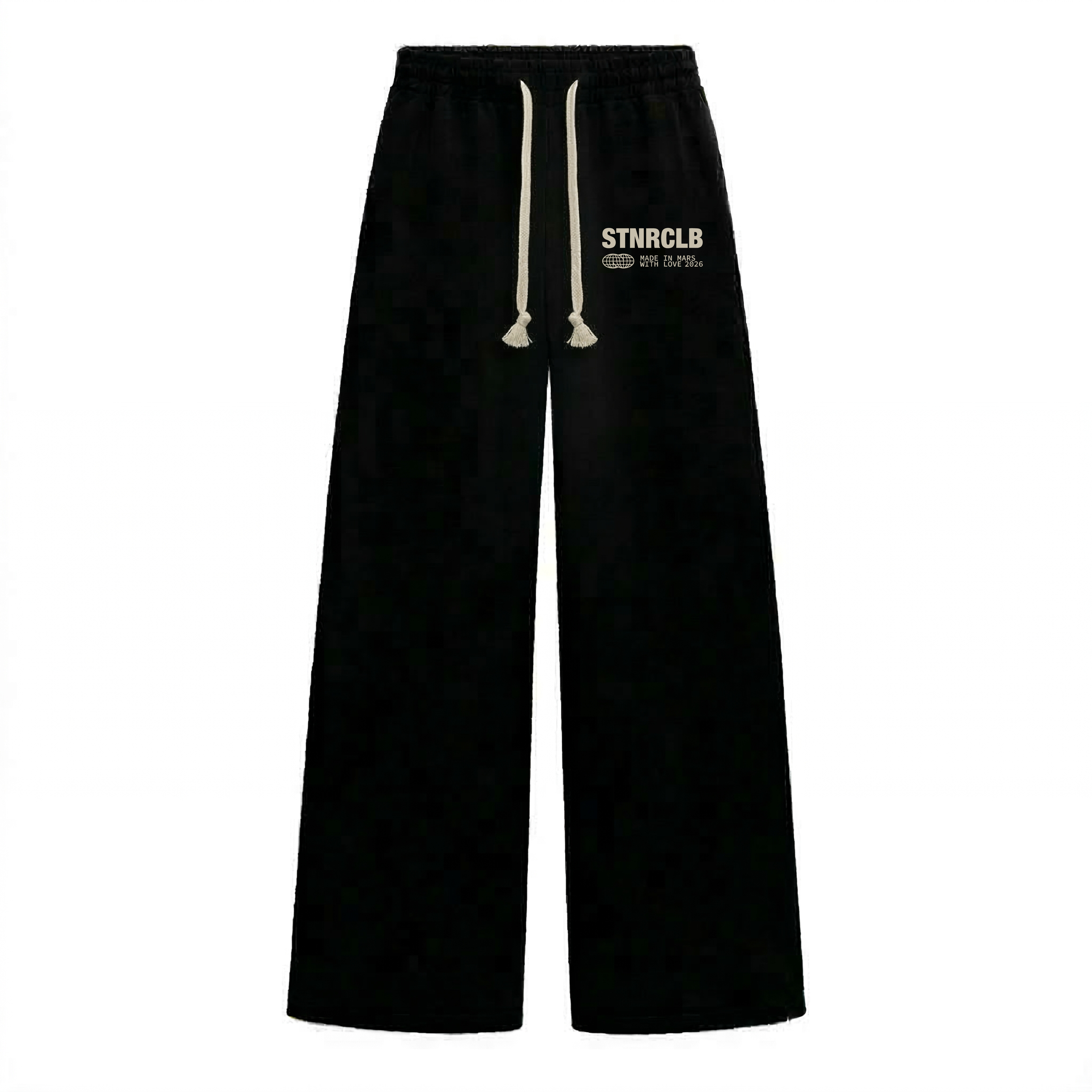 BLACK SWEATPANTS - STNRCLB