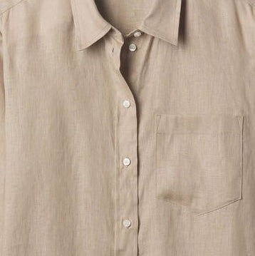 BEIGE LINEN SHIRT