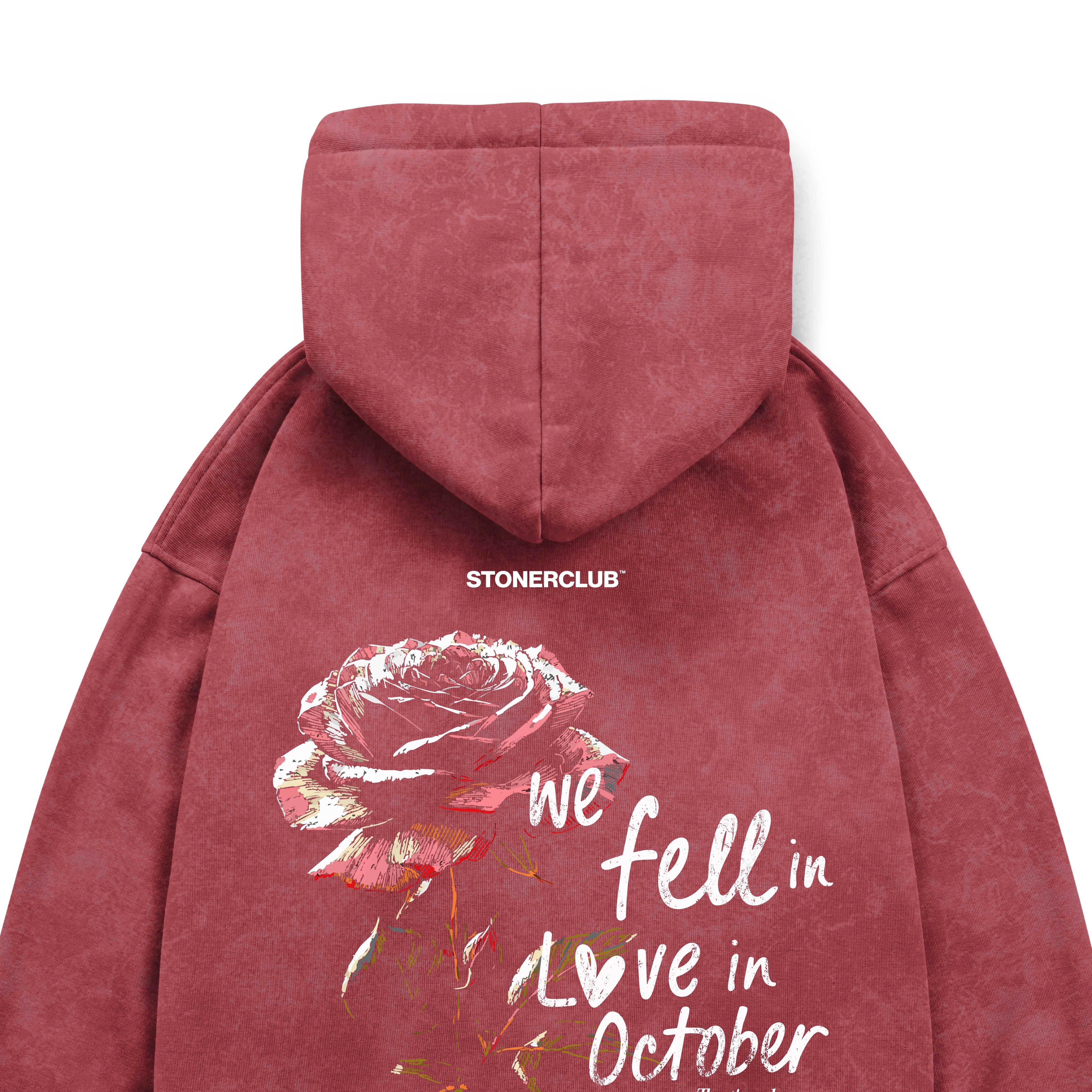 FALL IN LOVE-ACID WASH HOODIE