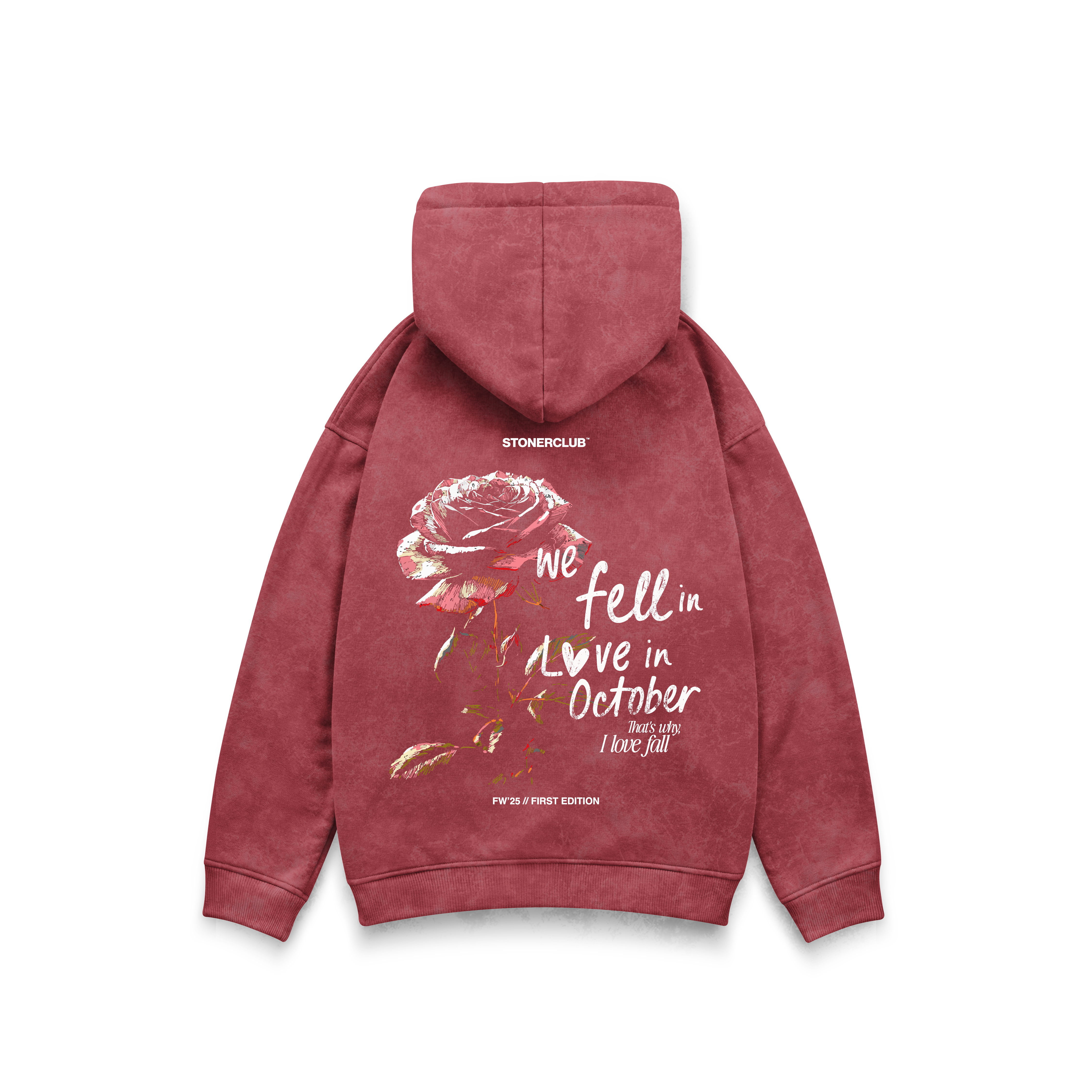 FALL IN LOVE-ACID WASH HOODIE