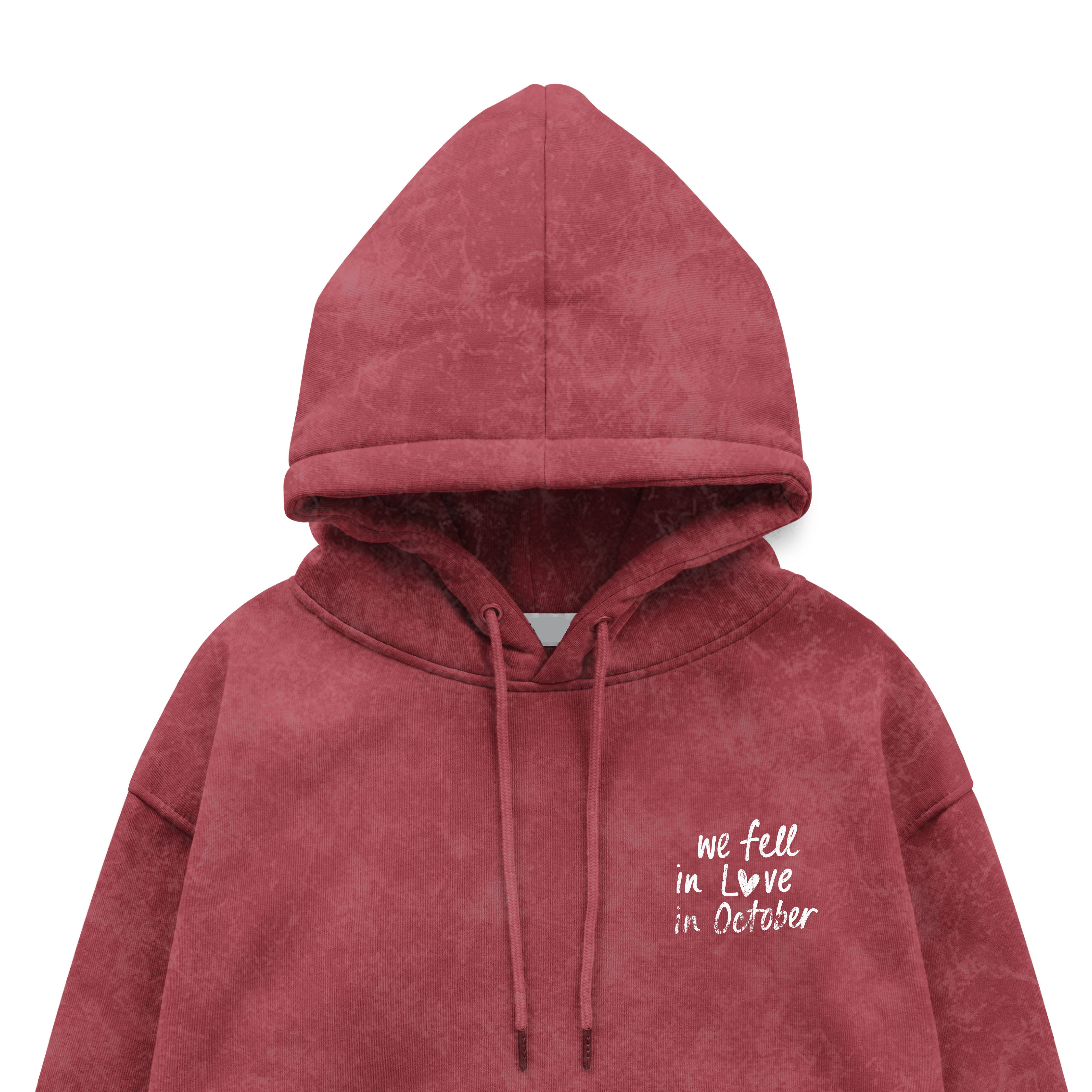 FALL IN LOVE-ACID WASH HOODIE